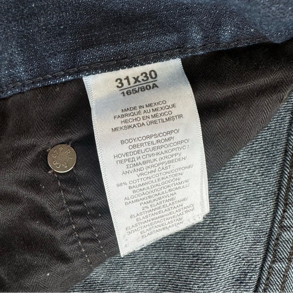Polo Ralph Lauren The Hampton Relaxed Straight Mens jean Dark Denim Waist 31x30 - Picture 10 of 10